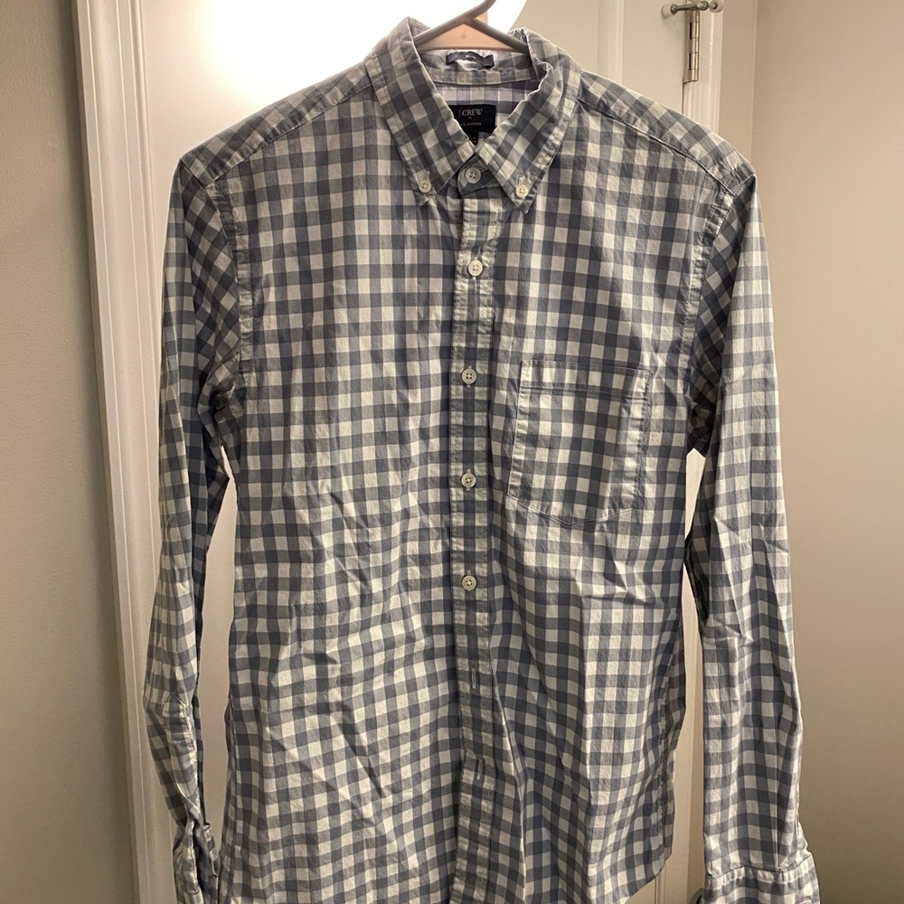 JCrew Oxford Shirt Checkered - Picture 3 of 3